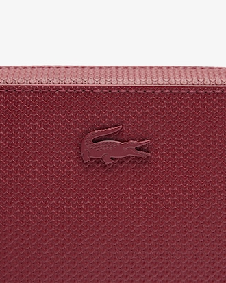 Bolso pequeño con cremallera Chantaco de piel efecto piqué