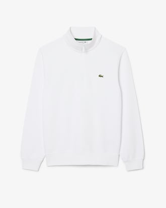 Sudadera de felpa de cuello alto con cremallera