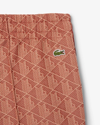 Pantalón de chándal acampanado con monograma