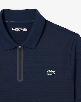 Polo de tenis de jacquard el&aacute;stico Ultra-Dry