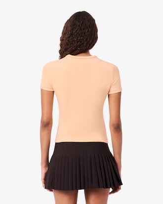 Camiseta de punto jersey con ribete en contraste