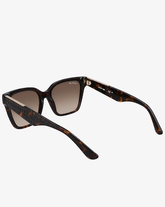 Gafas rectangulares Croco Skin de acetato