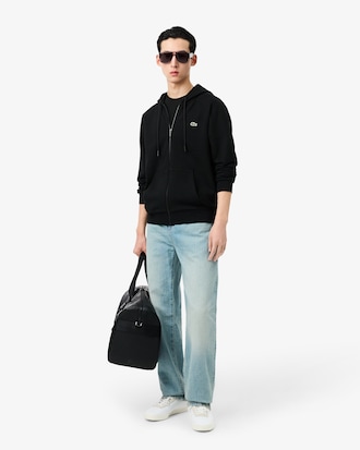 Sudadera de felpa con cremallera de corte cl&aacute;sico