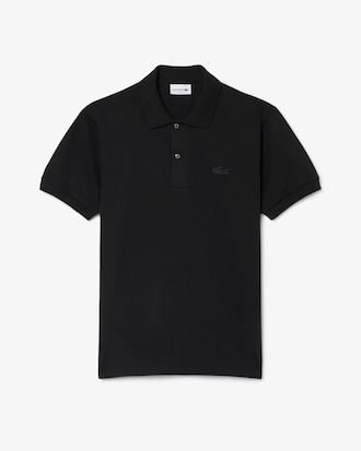 Polo con cocodrilo met&aacute;lico de corte cl&aacute;sico