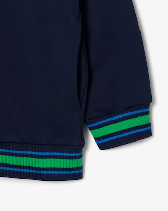 Sudadera de felpa con cierre de bloques