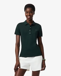 Polo de mujer Lacoste en piqu&eacute; de algod&oacute;n stretch