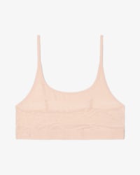 Bralette de malla con cocodrilo en contraste.