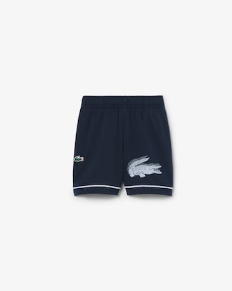 Pantal&oacute;n corto deportivo de tafet&aacute;n de rayas