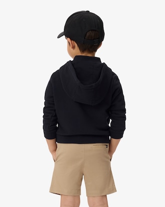 Sudadera con capucha y cremallera con bloques de color