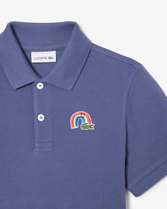 Polo de petit piqué con detalles de encaj
