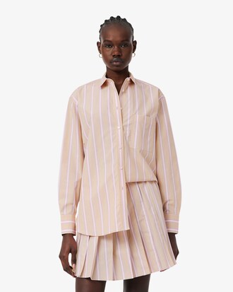 Camisa oversized de popel&iacute;n de algod&oacute;n
