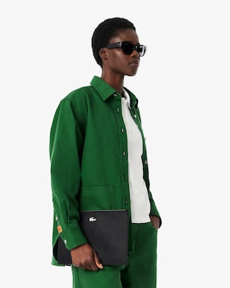 Bolso peque&ntilde;o Anna de piqu&eacute; de lona revestido