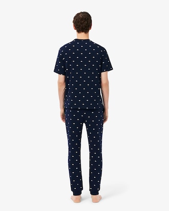 Pantal&oacute;n de pijama de algod&oacute;n estampado