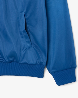 Sudadera satinada de pointelle de rayas oversized