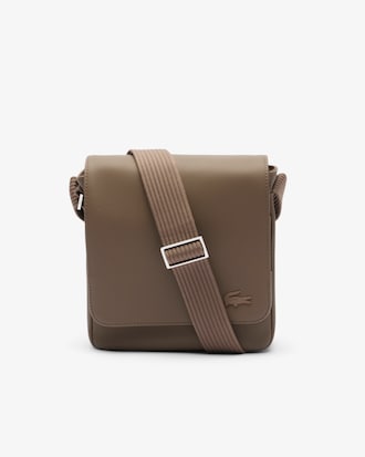 Bolso clásico para llevar al hombro con cierre de solapa para hombre