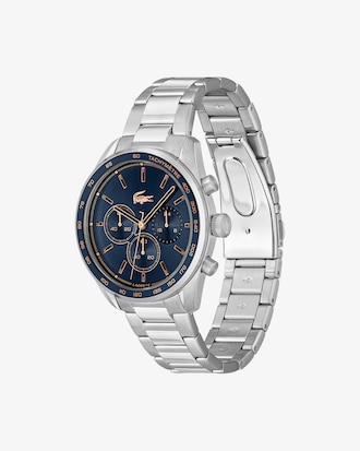 Reloj cronógrafo de acero inoxidable Boston