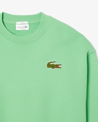 Sudadera de felpa de corte amplio con detalle de insignia