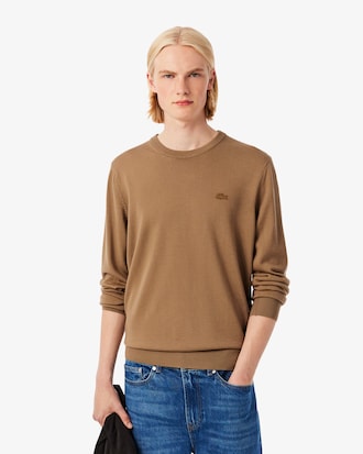Jersey de cuello redondo de lana merino