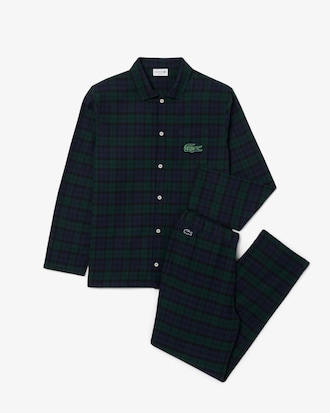 Pijama de franela con cuadros escoceses