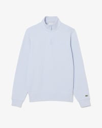 Sudadera de cuello alto con cremallera y estampado en relieve
