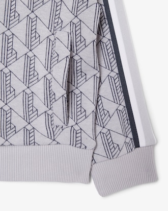 Unisex sudadera de cuello alto con cremallera con monograma