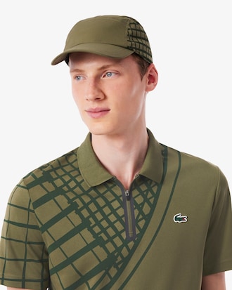 Polo de tenis estampado de corte ajustado Ultra-Dry