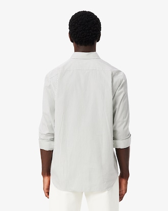 Camisa de pinpoint de rayas de corte regular