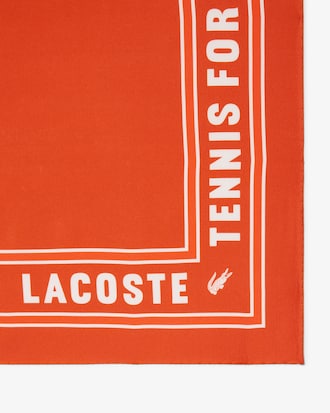 Pa&ntilde;uelo de seda estampada Runway