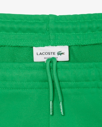 Pantal&oacute;n corto de felpa de algod&oacute;n con ribete de logotipo