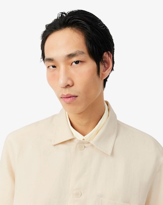 Sobrecamisa de mezcla de lino