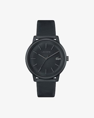 Reloj Lacoste.12.12 Move de silicona negra con tres manecillas