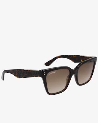 Gafas rectangulares Croco Skin de acetato