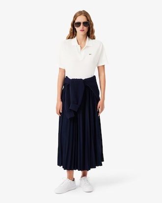 Polo de corte holgado de piqu&eacute; vaporoso
