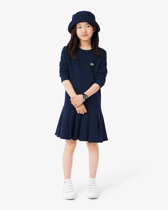 Vestido de manga larga de felpa