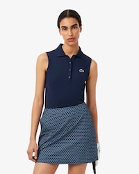 Polo de golf el&aacute;stico de corte ajustado con protecci&oacute;n UV