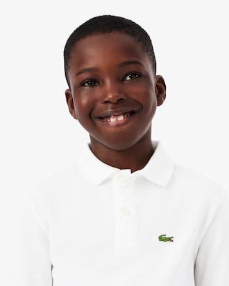 Camisa polo de manga larga de petit piqu&eacute;