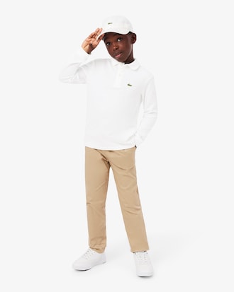 Camisa polo de manga larga de petit piqu&eacute;