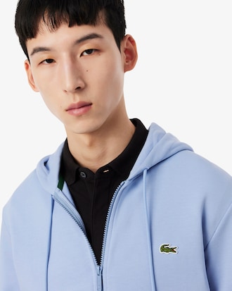 Sudadera de felpa con cremallera de corte cl&aacute;sico