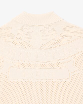 Camisa de manga corta de punto con motivo de jacquard