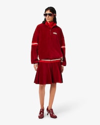 Maxi vestido de terciopelo oversize Runway