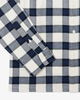 Camisa de corte regular de franela con cuadros escoceses