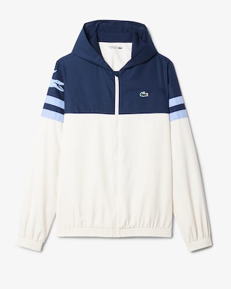 Chaqueta de tenis con capucha hidrófuga