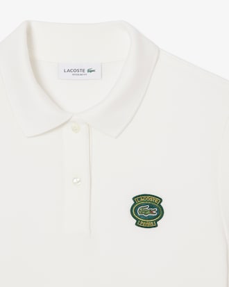 Polo de minipiqué con insignia de corte regular
