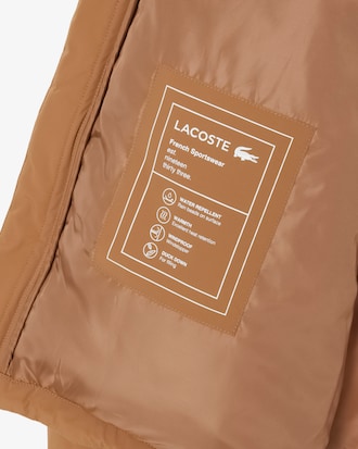 Chaqueta acolchada con capucha hidrófuga