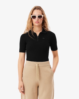 Polo de punto de canalé 3D