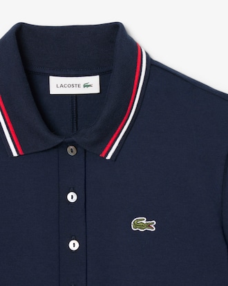 Vestido de patinadora el&aacute;stico con cuello polo