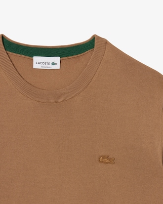 Jersey de cuello redondo de lana merino