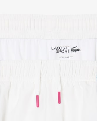 Pantal&oacute;n corto deportivo hidr&oacute;fugo con bloques de color