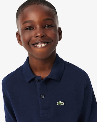 Camisa polo de manga larga de petit piqu&eacute;