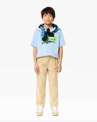 Camiseta de algodón con estampado de cocodrilo